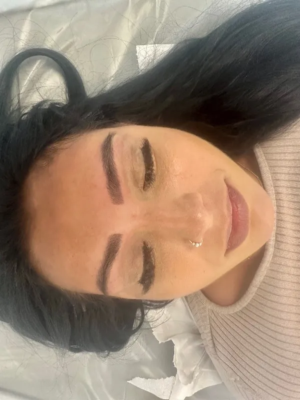 Microblading result — defined but subtle